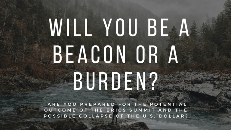 will you be a beacon or a burden